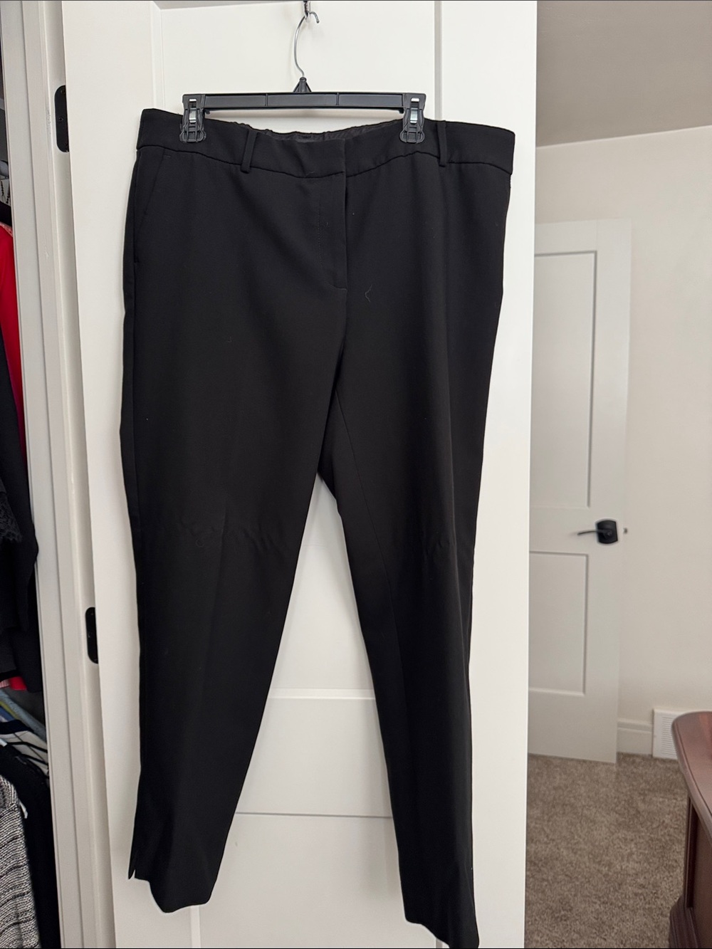 Talbots Black Straight-Leg Dress Pants